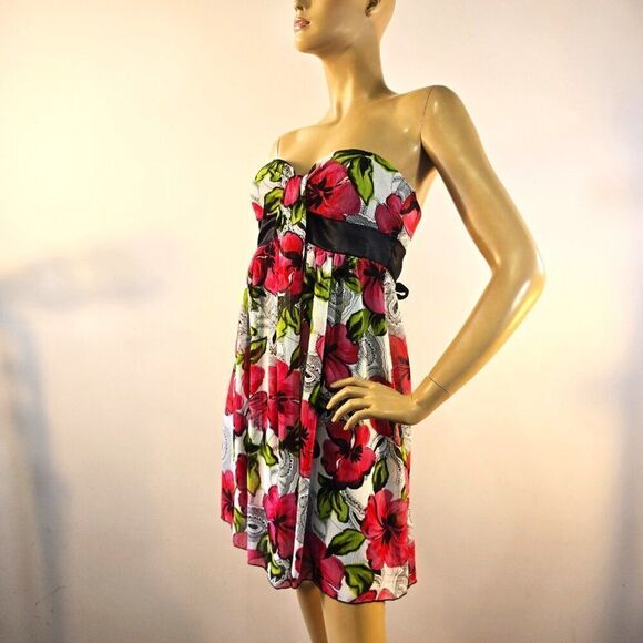 Twik Simons Mini Tube Dress Youth Size Large Vintage Y2K 90s Strapless USA Made - Picture 3 of 8